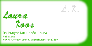 laura koos business card
